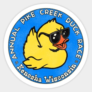 Annual Pike Creek Duck Race Kenosha Wisconsin Sticker